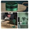 Powerful Rechargeable Desk Fan, Folding Telescopic & Adjustable Height, Small Desk Table Air Fan with Built-in Battery for Travel, Outdoor, Home, Office, Kitchen, Picnic, Kids - Foldable Fan - Image 3