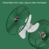 Powerful Rechargeable Desk Fan, Folding Telescopic & Adjustable Height, Small Desk Table Air Fan with Built-in Battery for Travel, Outdoor, Home, Office, Kitchen, Picnic, Kids - Foldable Fan - Image 5