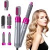 5 in 1 Hot Air Styler Hair Dryer Comb Multifunctional Styling Tool for Curly Hair Machine for Straightening Curling Drying Combing Scalp Massage Styling
