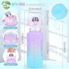3in one Motivational Water Bottle Set with Time Marker, 2L 750ml and 250ml Sipper Water Bottle with Handle and Leakproof, BPA Free, Non-Toxic for Gym, Outdoor, Office, Home, School - Image 6